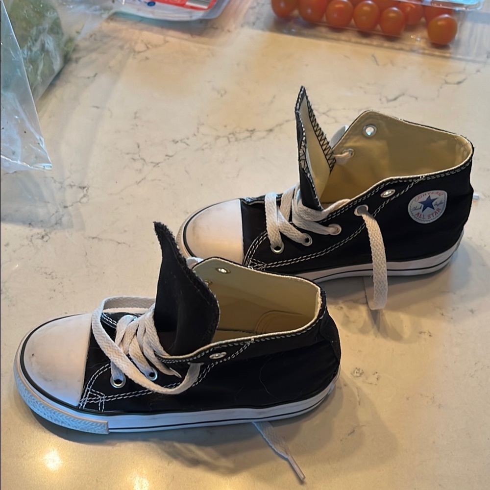 Converse Black and White High-Top Sneakers